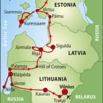 Guided tour map LIthuania - Estonia