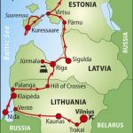 Map Lithuania - Estonia